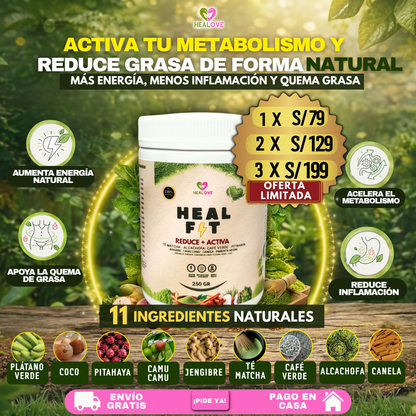 HEAL FIT (TÉ MATCHA QUE REDUCE Y ACTIVA)